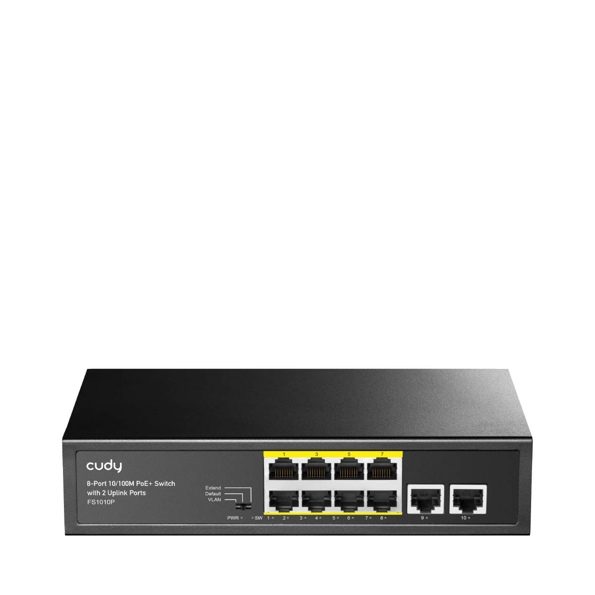 CUDY 8-Port 10/100M PoE+ Switch with 2 Uplink Ports | FS1010P  FS1010P