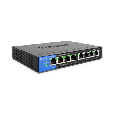 LINKSYS 8-Port Business Desktop Gigabit PoE+ Switch | LGS108P-EU LGS108P