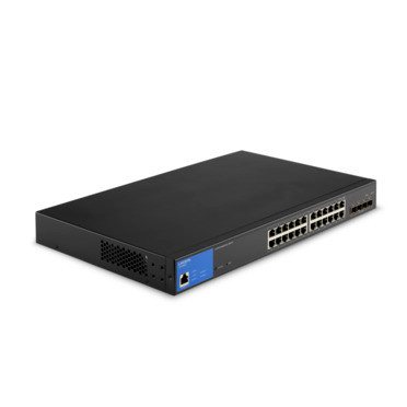LINKSYS 24-Port Managed Gigabit PoE+ Switch with 4 10G SFP+ Uplinks 410W TAA Compliant | LGS328MPC LGS328MPC