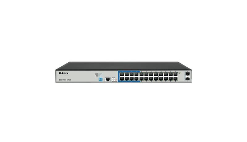 D-Link Switch 24x 10/100/1000BASE-T PoE Ports |DGS-F1210-26PS-E DGS-F1210-26PS-E