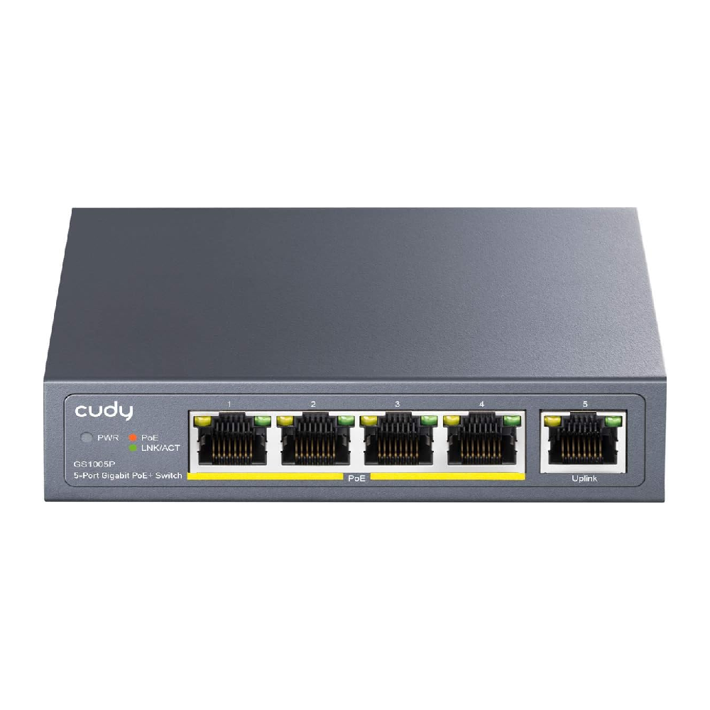 CUDY 5 Port Gigabit PoE Switch | GS1005P  GS1005P