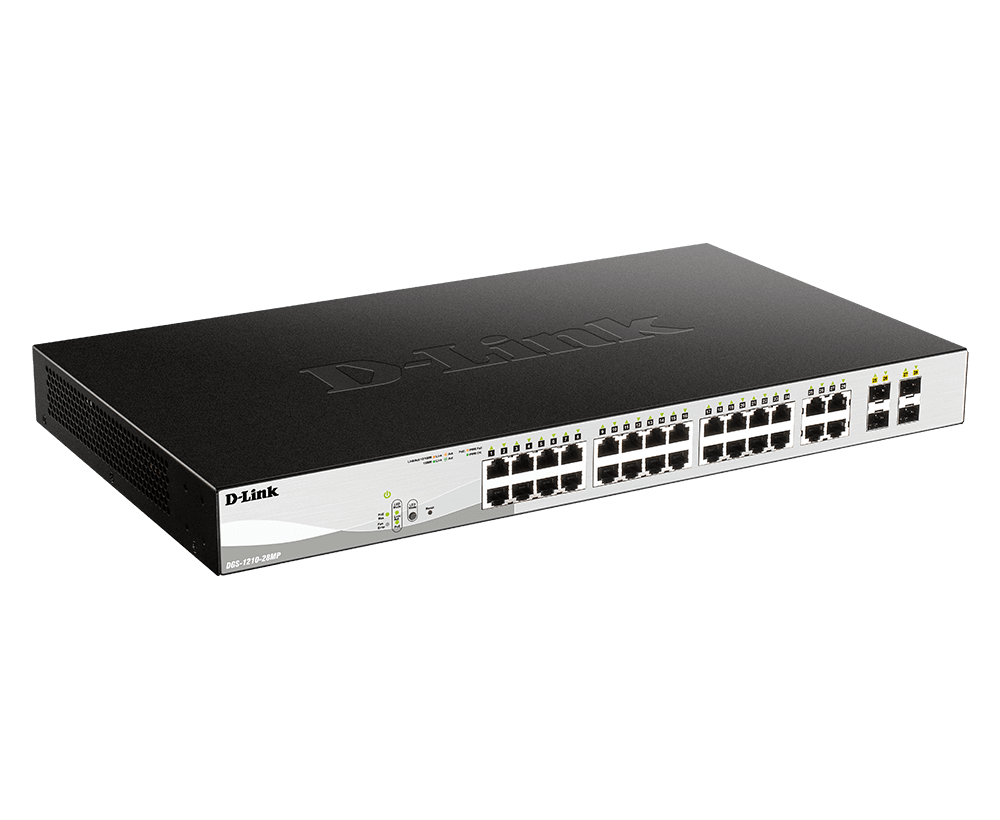 D-Link 28-Port Gigabit Smart Managed PoE Switch |DGS-1210-28MP  DGS-1210-28MP