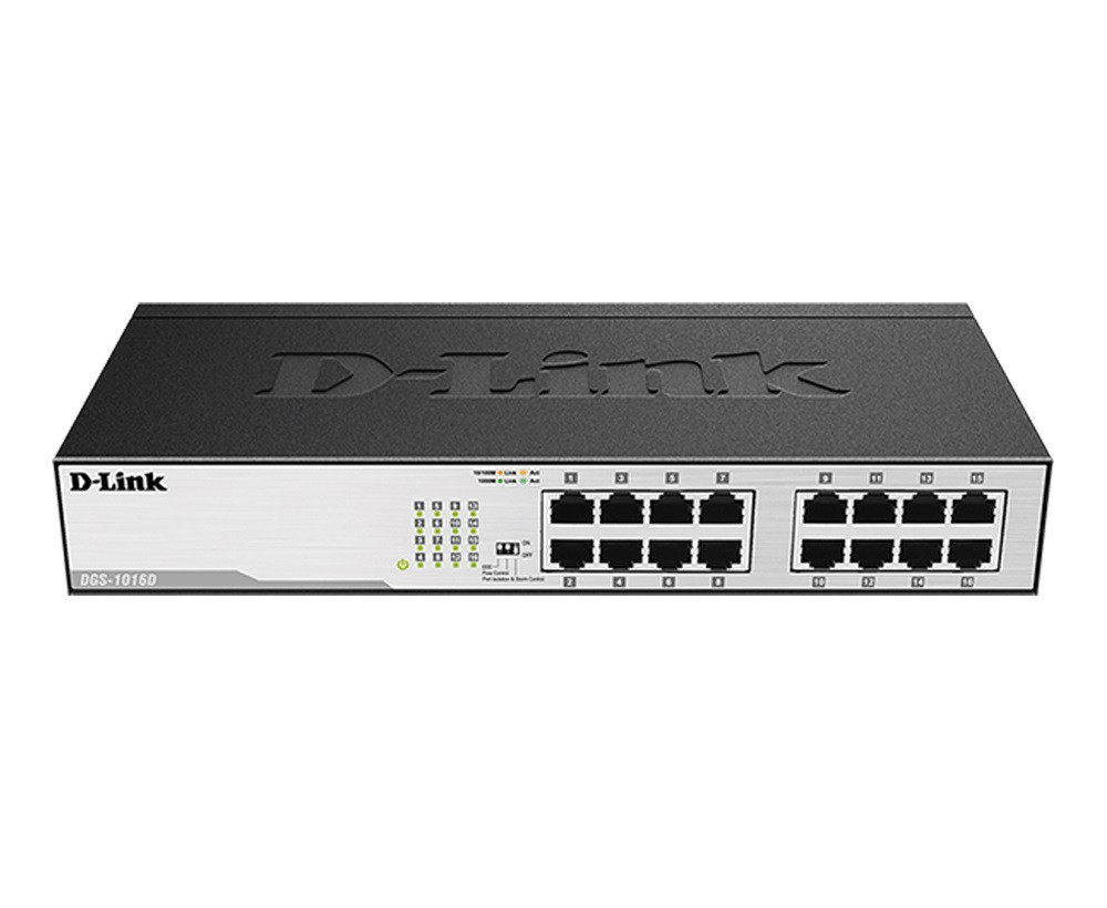 D-Link Unmanaged Desktop Switch 16 Port | DGS-1016D/E DGS-1016D/E