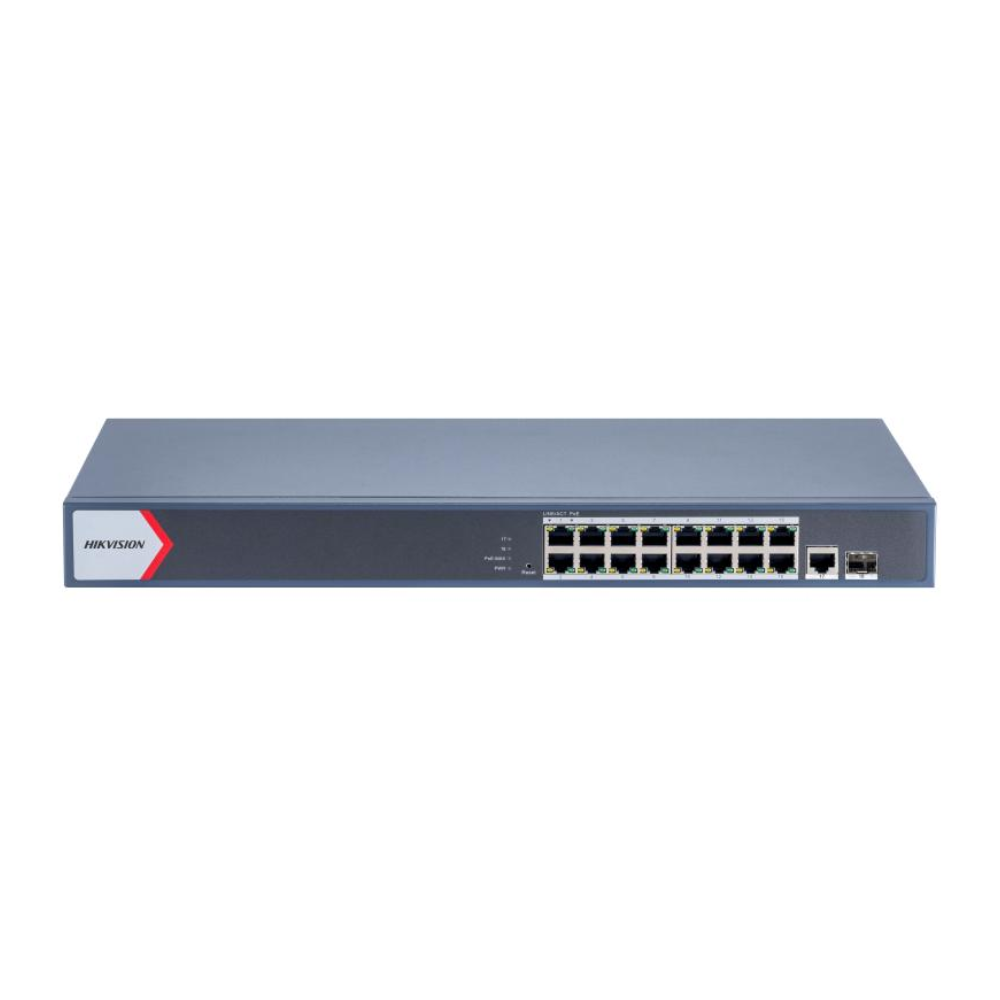 HIKVISION 16 Port Gigabit Smart POE Switch | DS-3E1518P-EI/M DS-3E1518P-EI/M