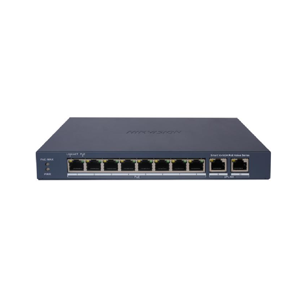 HIKVISION 8 Port Fast Ethernet Smart POE Switch | DS-3E1310P-EI/M DS-3E1310P-EI/M