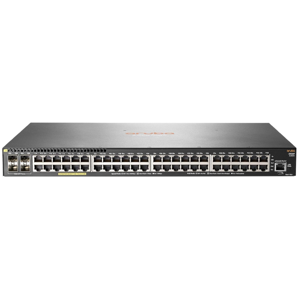 HP Aruba 2930F 48G PoE+ 4SFP Switch | JL262A JL262A