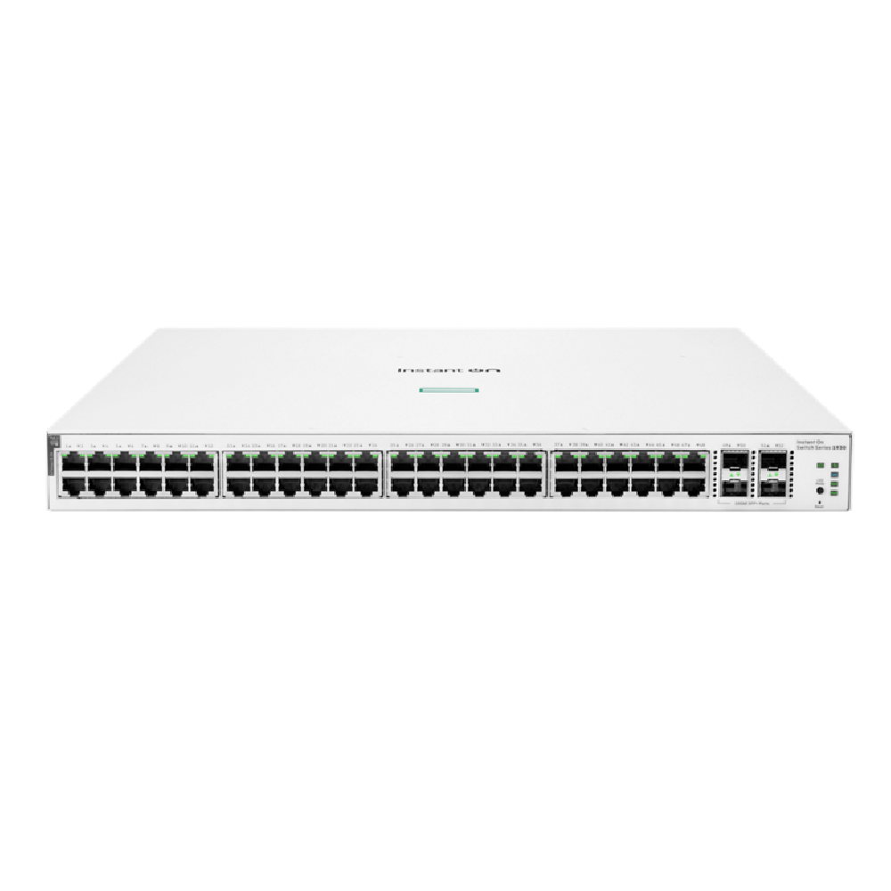 HPE Networking Instant On Switch 48p Gigabit CL4 PoE 4p SFP+ 370W 1930 | JL686B  JL686B